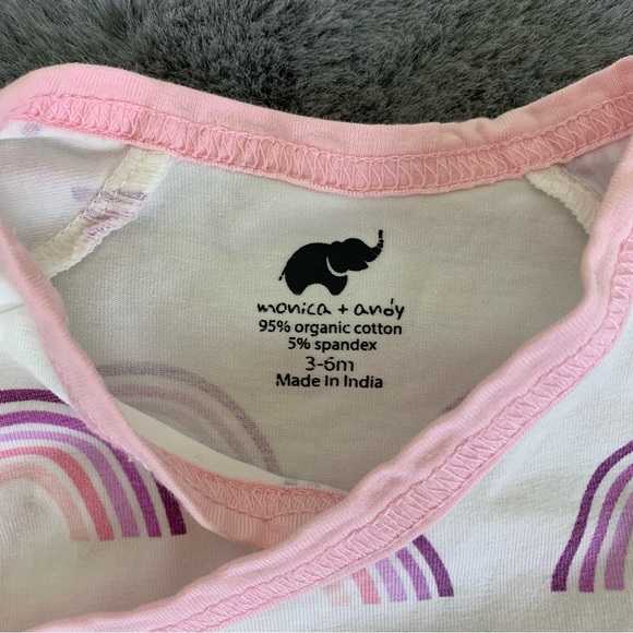 Monica + Andy Rainbow Baby Kimono Romper - Picture 5 of 5